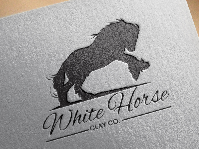 White Horse Clay Co. logo design by Bright Ritchil
