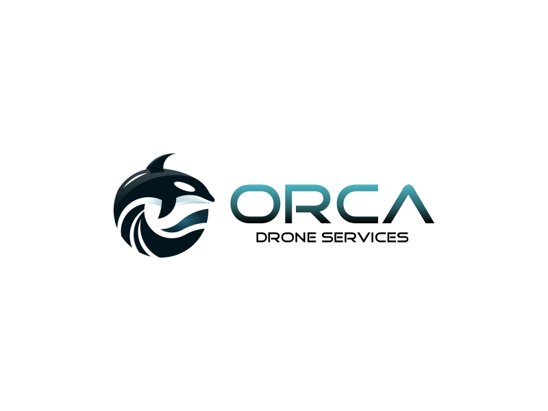 Orca drone services logo design by Wahyu Asmoro