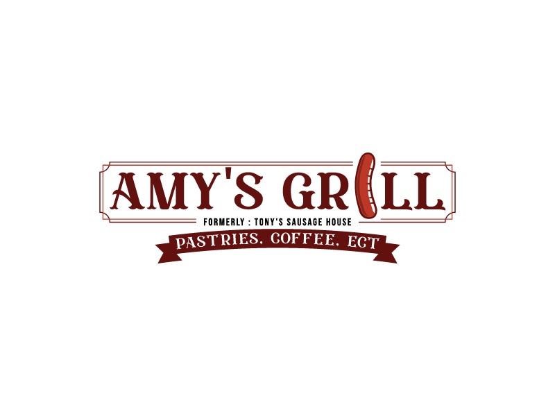 AMY'S GRILL logo design by sakarep
