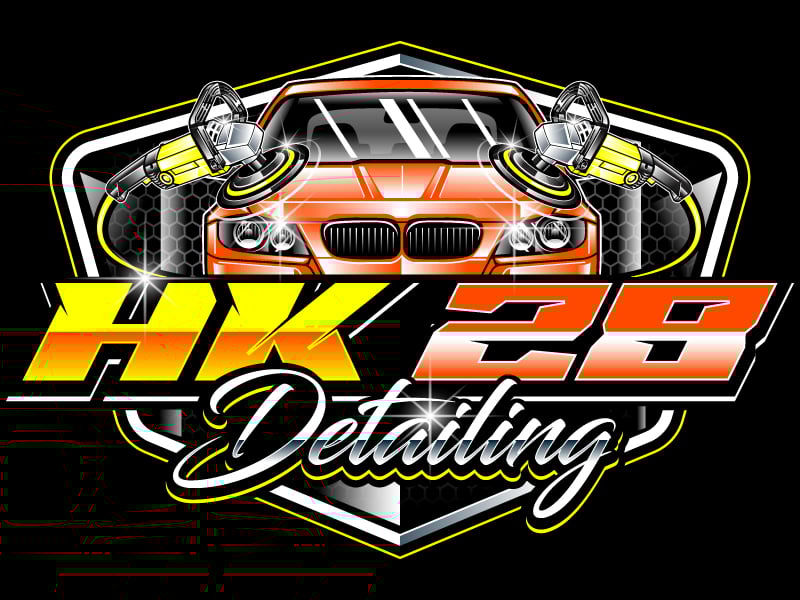 HK 28 DETAILING logo design by LogoQueen