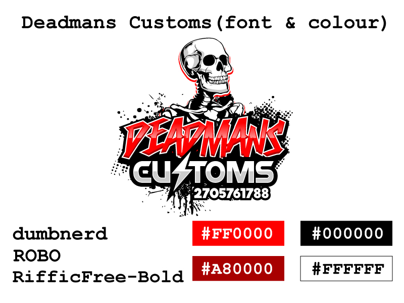 Deadmans Customs logo design by DreamLogoDesign