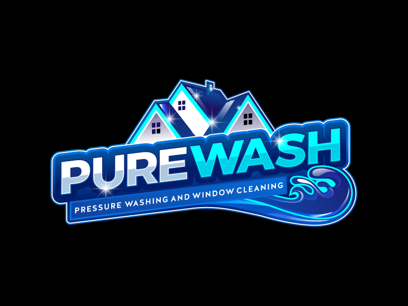 Pure Wash logo design by DreamLogoDesign