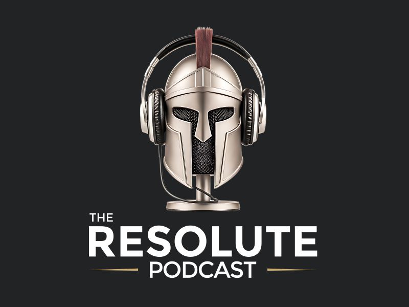 The Resolute Podcast logo design by Octavino Arianto