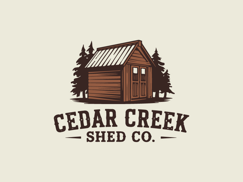 Cedar Creek Shed Co. logo design by Sami Ur Rab