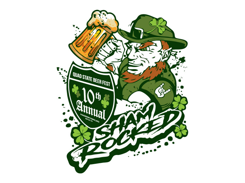 10th Annual Quad State Beer Fest Logo Logo Design