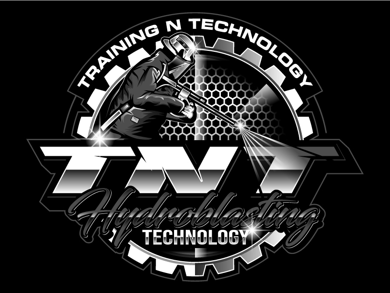 Hydroblasting, Technology logo design by Gilate