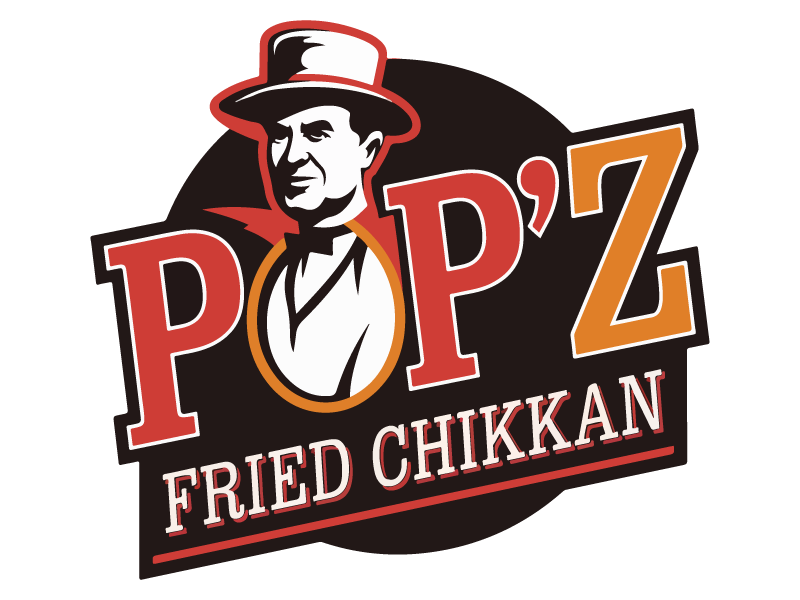 Pop'z Fried Chikkan logo design by King