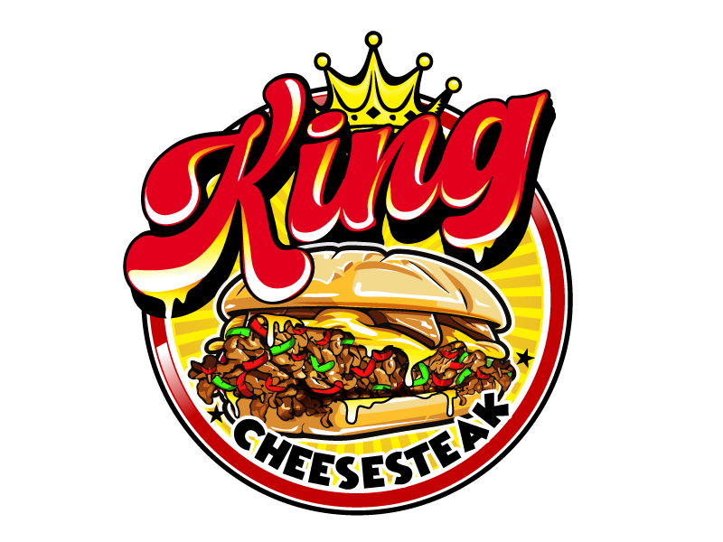 King Cheesesteak logo design by DreamLogoDesign
