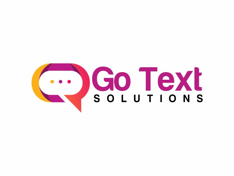 Go Text Solutions logo design by giphone