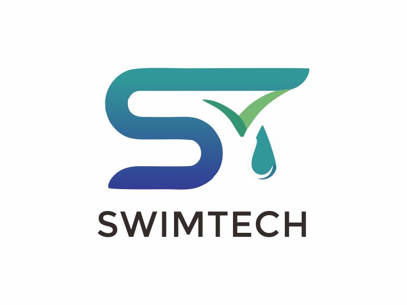 SwimTech logo design by Octavino Arianto