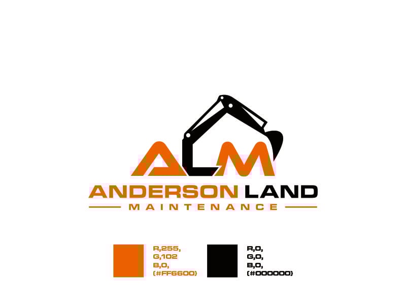 Anderson Land Maintenance logo design by ozenkgraphic