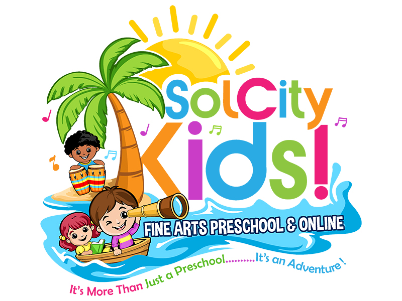 SolCity Kids! Fine Arts Preschool & Online logo design by veron