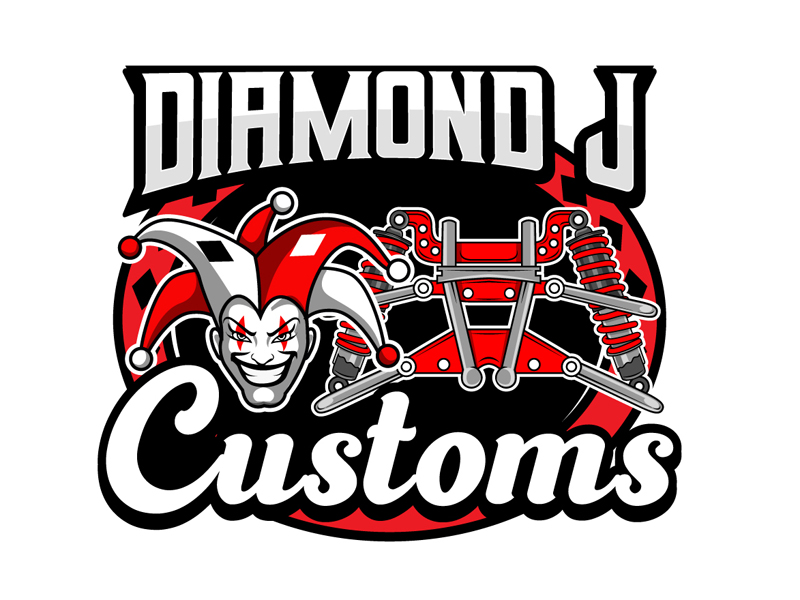 Diamond J Customs, LLC logo design by DreamLogoDesign