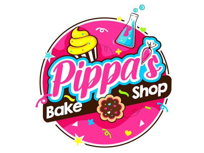 Pippa's Bake Shop logo design by veron