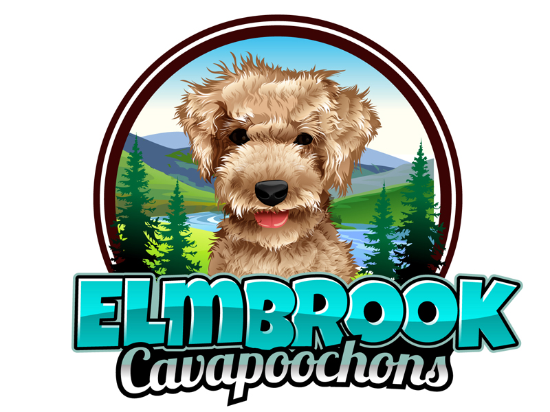 Elmbrook Cavapoochons logo design by DreamLogoDesign