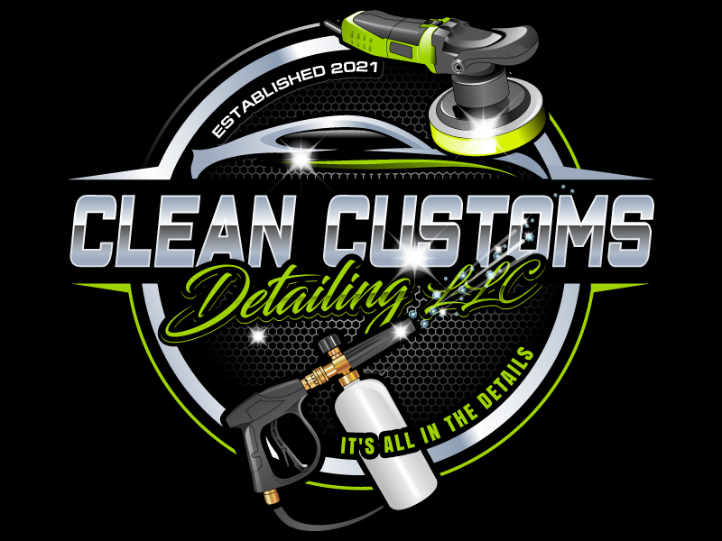 Clean Customs Detailing LLC logo design by uttam