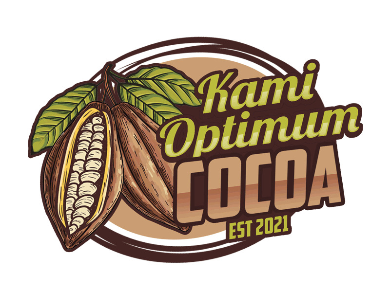 Kami Optimum Cocoa logo design by Bananalicious