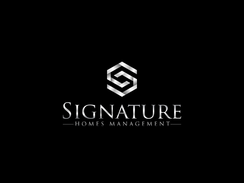 Signature Homes Management logo design by scriotx