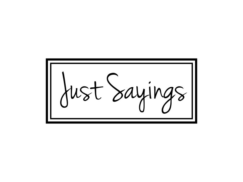 Just Sayings logo design by GassPoll
