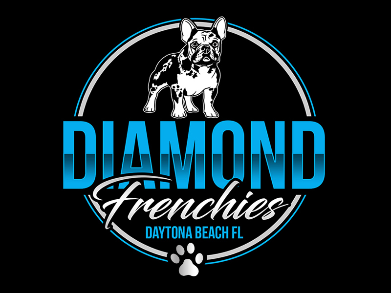 Diamond Frenchies FL logo design by PrimalGraphics