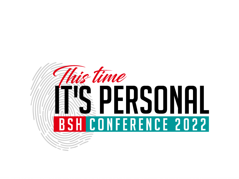 "This time it's personal" and "BSH Conference 2022" logo design by jaize