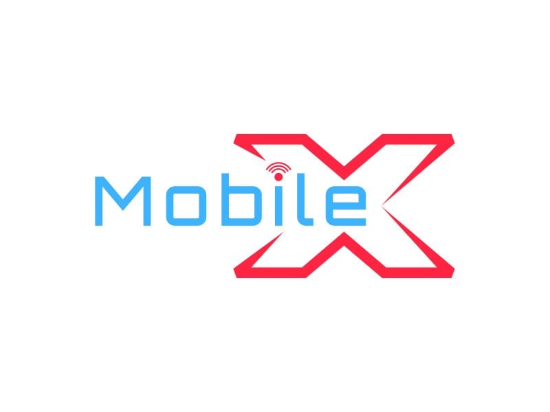 MobileX logo design by Kanya