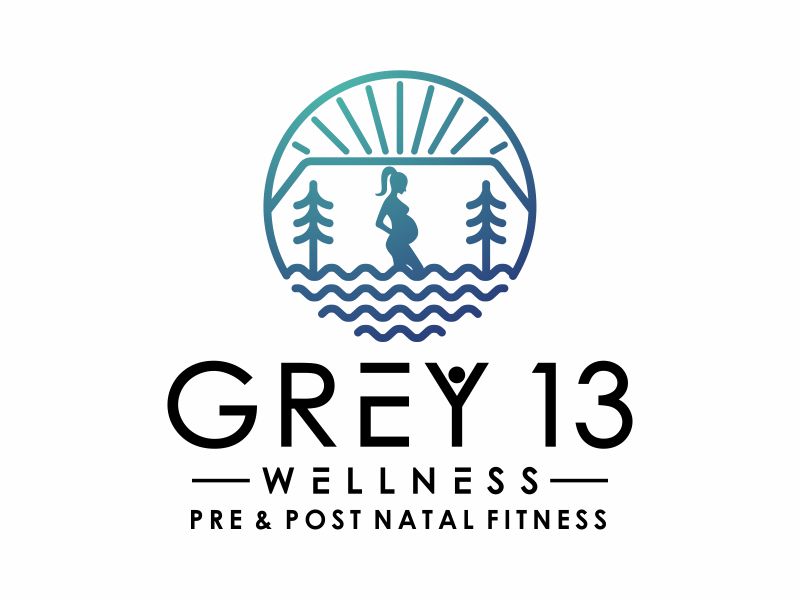 Grey 13 Wellness logo design by agus