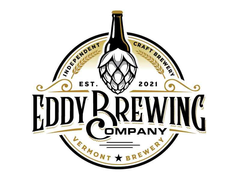 Eddy Brewing Company logo design by REDCROW