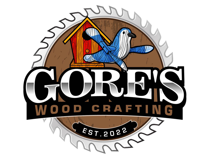 Gore's Wood Crafting logo design by DreamLogoDesign