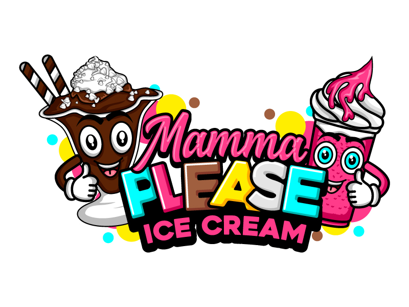 Mamma Please Ice Cream logo design by LogoQueen