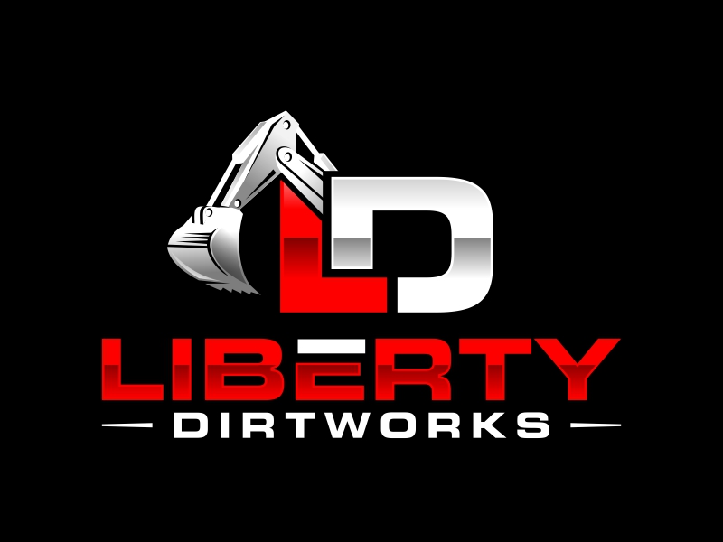 LIBERTY DIRTWORKS logo design by ingepro