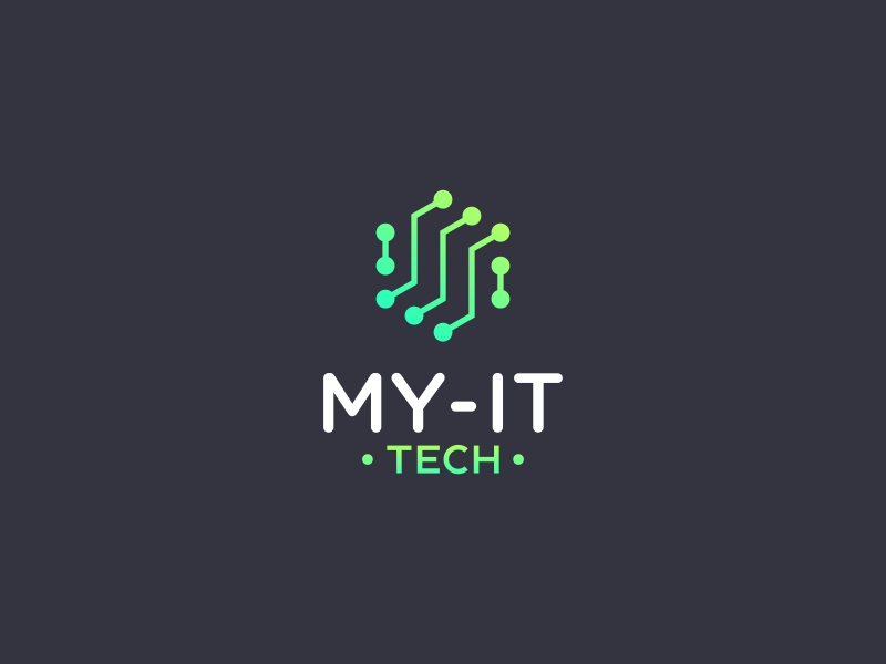 MY IT . tech logo design by Asani Chie