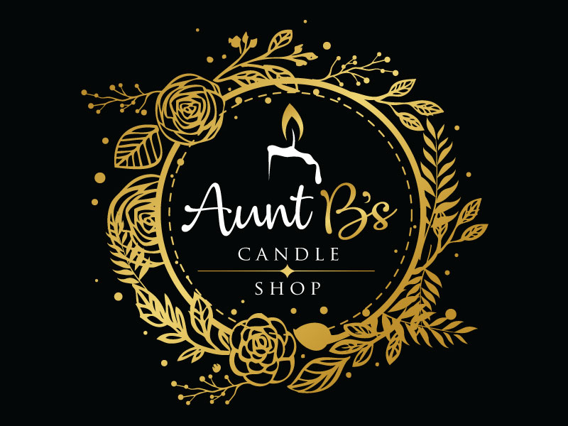 Aunt Bs Candle Shop logo design by REDCROW