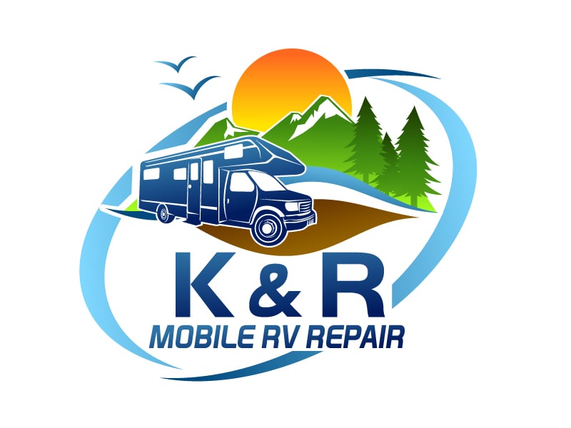 K and R Mobile RV Repair logo design by Dawnxisoul393