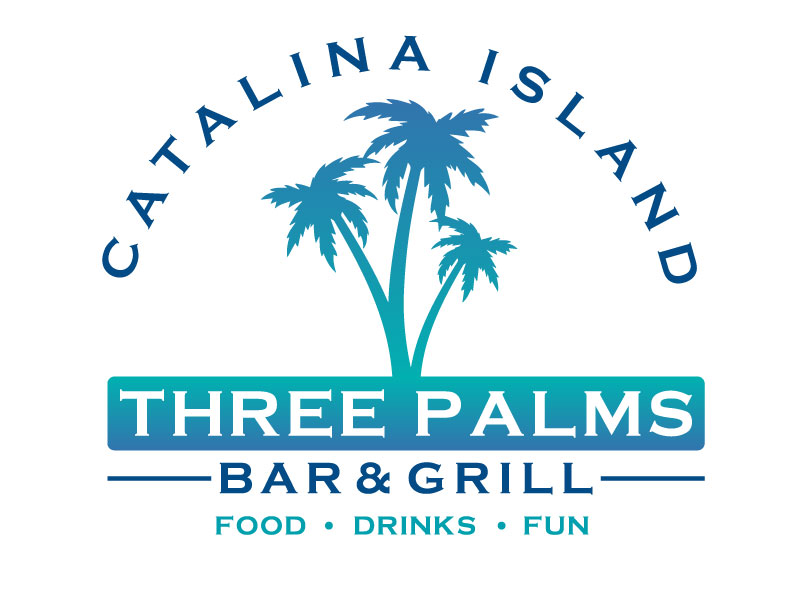 Three Palms Bar & Grill logo design by aryamaity