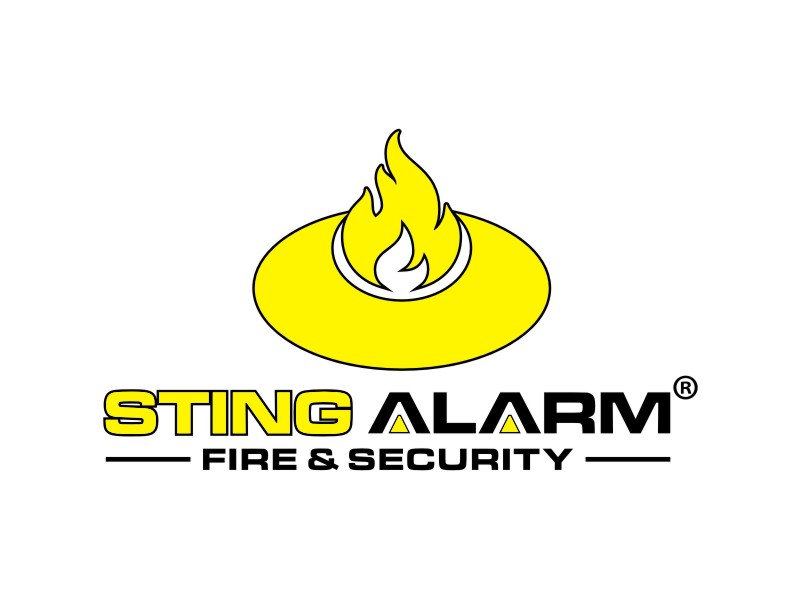 Sting Alarm  Fire & Security logo design by johana