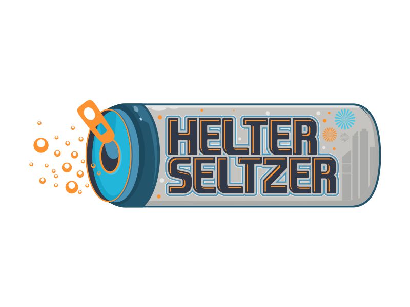 Helter Seltzer logo design by mutafailan