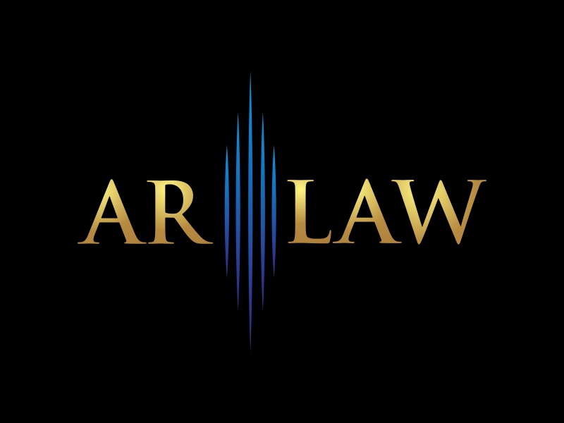 AR Law logo design by luckyprasetyo
