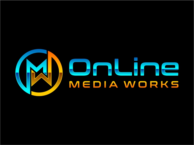 Online Media Works logo design by cintoko