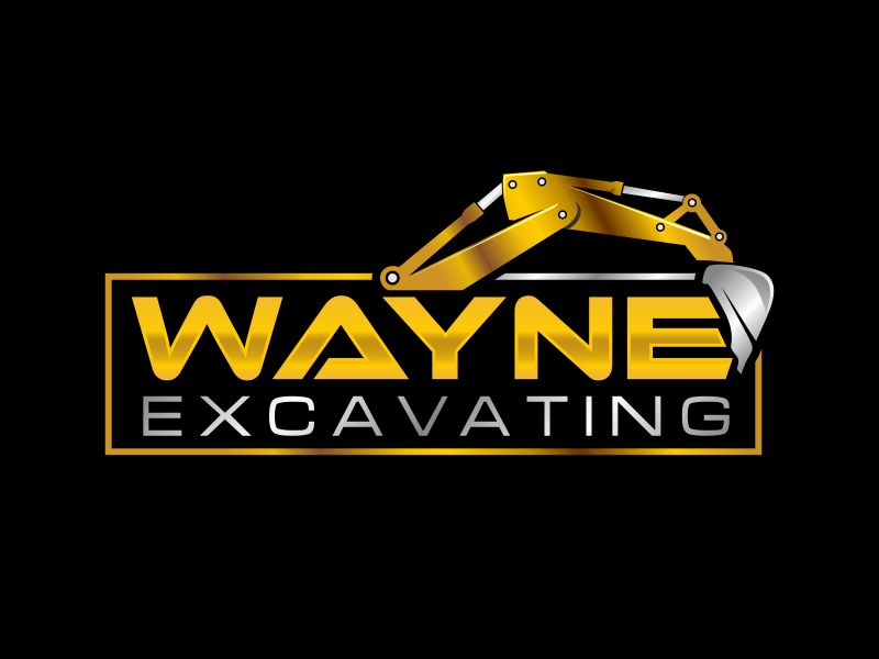 Wayne Excavating logo design by Dhieko