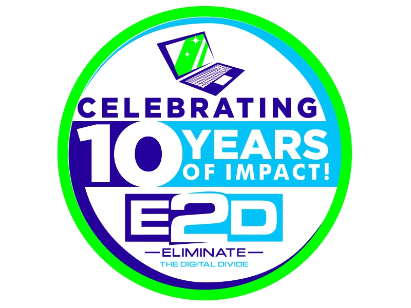 Logo for our 10th-anniversary celebration logo design by RIFQI