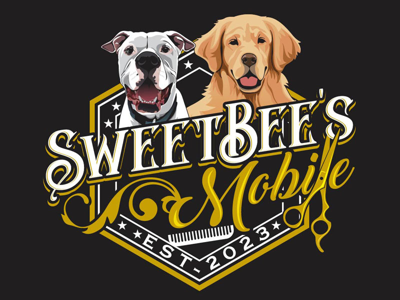 Sweet Bee's Mobile logo design by DreamLogoDesign