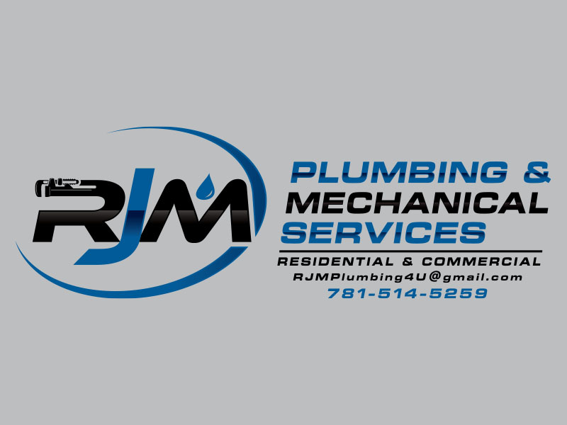 RJM Plumbing & Mechanical Services   Residential & Commercial logo design by bluespix