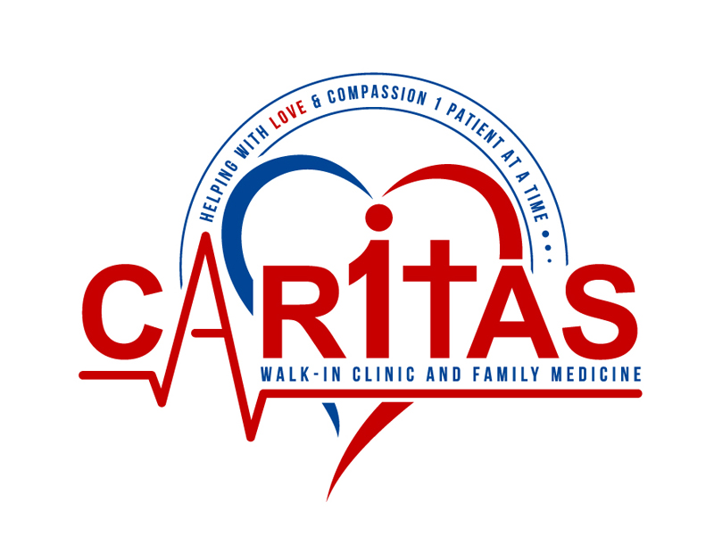 Caritas Walk-In Clinic and Family Medicine logo design by DreamLogoDesign