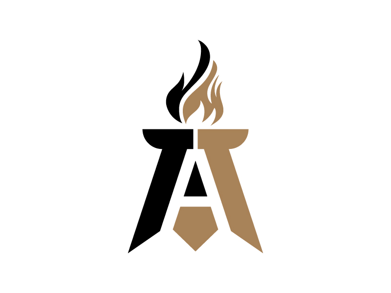 No name. I want the letter A with a torch or pyramid encompassed somehow. logo design by MUSANG