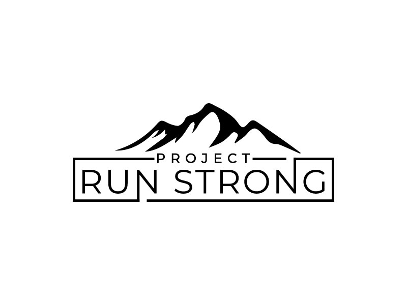 Project Run Strong logo design by M Fariid