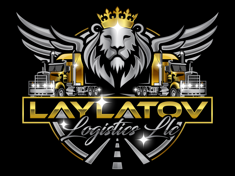 LAYLATOV LOGISTICS LLC logo design by DreamLogoDesign