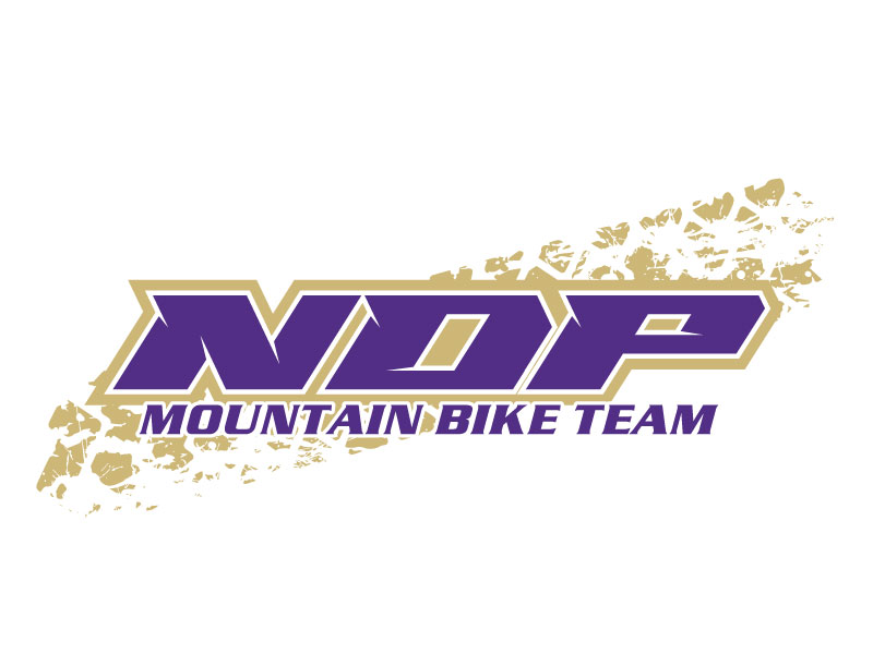 Notre Dame Saints Mountain bike team logo design by jaize