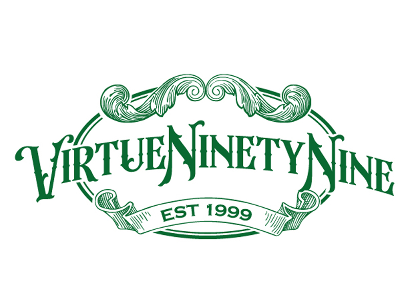 VirtueNinetyNine/ Virtue99 logo design by DreamLogoDesign