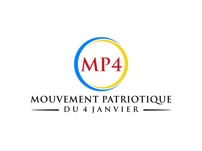 Mouvement Patriotique du 4 Janvier. It initials are MP4 logo design by tejo